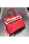 Hermes Real ostrich leather birkin bag BK35 red Replica