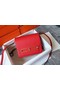 Hermes Roulis 19cm Evercolor 9D H9003 red&Gold Replica