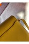 Hermes Roulis 19cm Evercolor 9D H9003 yellow&Silver Replica