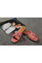 Hermes Slipper Croco Leather HO0451 Pink Replica