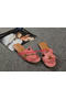 Hermes Slipper Croco Leather HO0451 Pink Replica