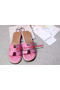 Hermes Slipper Ostrich Leather HO0486 Pink Replica