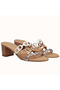 Hermes Tandem Sandals In Multicolour Lambskin Replica