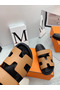 Hermes Women's Chypre Sandals In Brown Calfskin Replica