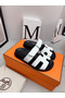 Hermes Women's Chypre Sandals In White Calfskin Replica