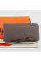 Hermes Zipper Wallet Original Leather A309 Dark Gray Replica