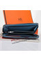 Hermes Zipper Wallet Original Leather A309 Light Blue Replica