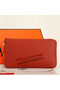 Hermes Zipper Wallet Original Saffiano Leather A309 Red Replica