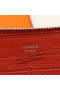 Hermes Zipper Wallet Original Saffiano Leather A309 Red Replica