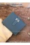 Hermes Bi-Fold Wallet Togo Leather H512 Blue Replica