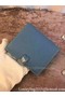 Hermes Bi-Fold Wallet Togo Leather H512 Blue Replica