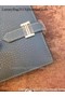 Hermes Bi-Fold Wallet Togo Leather H512 Blue Replica