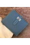 Hermes Bi-Fold Wallet Togo Leather H512 Blue Replica