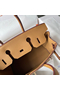 Hermes Birkin 30 Retourne Handmade Bag In Biscuit Swift Leather Replica