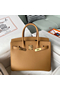 Hermes Birkin 30 Retourne Handmade Bag In Biscuit Swift Leather Replica