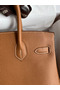 Hermes Birkin 30 Retourne Handmade Bag In Gold Clemence Leather Replica