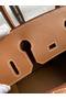 Hermes Birkin 30 Retourne Handmade Bag In Gold Clemence Leather Replica