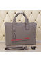 Hermes Briefcase Original Grainy Leather H8813T Grey Replica
