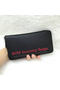 Hermes Evelyn Long Zip Wallet Litchi A808 Black Replica