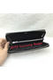 Hermes Evelyn Long Zip Wallet Litchi A808 Black Replica