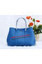 Hermes Garden Party 30cm Tote Bags Grainy Leather Blue Replica