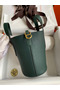 Hermes In The Loop 18 Handmade Bag in Vert Cypres Clemence Leather Replica