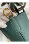 Hermes In The Loop 18 Handmade Bag in Vert Cypres Clemence Leather Replica