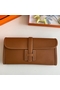 Hermes Jige Elan 29 Clutch Bag In Gold Epsom Leather Replica