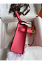 Hermes Kelly Mini II Sellier Handmade Bag In Rose Azalee Epsom Calfskin Replica
