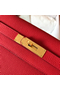 Hermes Kelly Retourne 28 Handmade Bag In Red Clemence Leather Replica