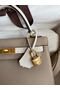 Hermes Kelly Sellier 25 Bicolor Bag in Trench and Craie Epsom Calfskin Replica