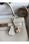 Hermes Kelly Sellier 28 Handmade Bag In Craie Evercolor Calfskin Replica