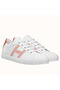 Hermes Men's Avantage Sneakers In White/Orange Calfskin Replica