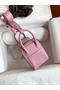 Hermes Mini Lindy Handmade Bag In Pink Clemence Leather Replica