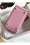 Hermes Mini Lindy Handmade Bag In Pink Clemence Leather Replica