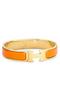 Hermes Orange Enamel Clic H PM Bracelet Replica