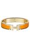 Hermes Orange Enamel Clic H PM Bracelet Replica