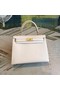 Hermes original Kelly Epsom Leather KL32 white Replica