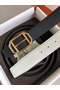 Hermes Pad Reversible Belt In Black/White Epsom Leather Replica