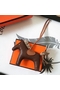 Hermes Rodeo Horse Bag Charm In Cafe/Camarel/Grey Leather Replica