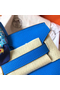 Hermes Birkin 30 Handmade Bag In Blue Clemence Leather Replica