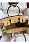 Hermes Birkin 30 Retourne Handmade Bag In Chai Ostrich Leather Replica