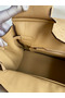 Hermes Birkin 30 Retourne Handmade Bag In Chai Ostrich Leather Replica