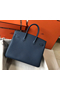 Hermes Birkin 35cm Bag In Blue Agate Clemence Leather GHW Replica