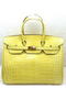Hermes Birkin 35CM Tote Bag Croco Leather H35CO Yellow Replica