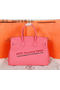 Hermes Birkin 35CM Tote Bag Pink Original Grainy Leather H35 Gold Replica