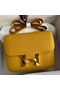 Hermes Constance 24 Handmade Bag In Jaune Ambre Epsom Calfskin Replica