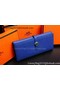 Hermes Dogon Original Leather Wallet H509 Blue Replica