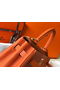 Hermes Kelly 25cm Retourne Bag In Orange Clemence Leather Replica