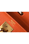Hermes Kelly 25cm Retourne Bag In Orange Clemence Leather Replica